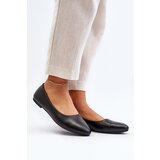 EVENTO PE1 Women's Black Eco Leather Ballerina Flats Tindomiel | shoptok.hr