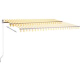  Automatska tenda sa senzorom LED 400x350 cm žuto-bijela | shoptok.hr
