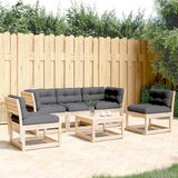 vidaXL 5-dijelni set vrtnih sofa od masivne borovine s jastucima Cijene