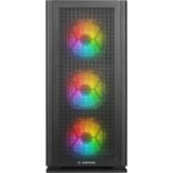  Kućište gaming RAMPAGE VANGUARD V2 Black Mesh Easy Tempered Glass Vertical VGA Holder 4*RGB Fan Hub E-ATX Big-T | Eponuda.ba