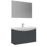 Hanah home Kupatilski ormarić sa umivaonikom i ogledalom (2 komada) Purus 100 329 | Eponuda.com