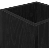  Stalak za kišobran s pohranom Crni hrast 20 x 20 x 55 5 cm | shoptok.hr