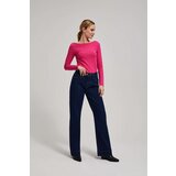 Marisse Mid-Rise Wide-Leg Jeans In Navy Blue | Shoptok.si