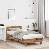  Okvir kreveta s uzglavljem Staro drvo 80 x 200 cm | shoptok.hr