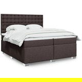  The Living Store Box spring postelja z vzmetnico temno rjav 200x200 cm blago - Box Spring Postelja, (21519967) | Shoptok.si
