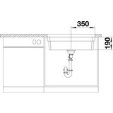 Blanco podgradna sudopera ETAGON 700-U saten polirano- 700x400/190 mm | ePonuda.com