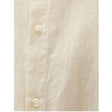 Koton Linen Blend Shirt Magnificent Collar Pocket Detailed Buttoned Long Sleeve | ePonuda.com