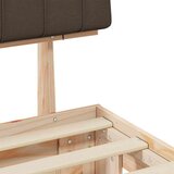  Krevetni okvir s tapiciranim uzglavljem Sivo-smeđa 180 x 200 cm | shoptok.hr