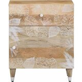 Furnova Nočna omarica 50x33x60 cm trden mangov les, (21927716) | Shoptok.si