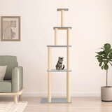 vidaXL Penjalica za mačke sa stupovima za grebanje svjetlosiva 183 cm | shoptok.hr