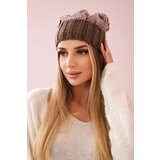 Kesi Cap with fleece Paryż K213 brown + powdered pink | ePonuda.com