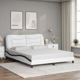  Okvir kreveta s LED-om bez madraca Hvar bijelo-crni 160 x 200 cm | shoptok.hr