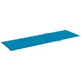  Vrtna ležaljka za sunčanje s jastukom masivno bagremovo drvo Plava 200 x 63 x 85 cm | shoptok.hr