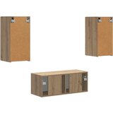  Komplet TV omaric 6 pcs Umetni hrast Konstruiran les - - Rjava - 96.2 - 98 x 31 x 29,5 cm - 2025-vidaXL-Uvoz_2 | Shoptok.si