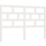  Posteljno vzglavje belo 141x4x100 cm trdna borovina, (20648347) | Shoptok.si