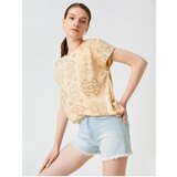 Koton T-Shirt - Beige - Regular fit | Shoptok.si