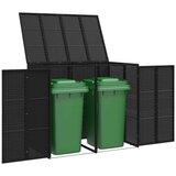  Kutija za smeće 2 pcs Crna 65 x 80 x 115 cm Polietilen | shoptok.hr