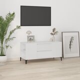 vidaXL TV omarica bela 102x44,5x50 cm inženirski les Cene