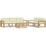  Set vanjskih sofa 6 kom. Bijela i krem | shoptok.hr