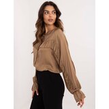 Och Bella Shirt-TW-KS-BI-12022.16P-camel | shoptok.hr
