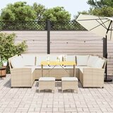  4-dijelni set vrtnih sofa s jastucima bež od poliratana | shoptok.hr