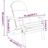 5-dijelna vrtna garnitura Adirondack od masivnog drva bagrema | shoptok.hr
