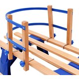 vidaXL Sklopive sanjke s naslonom drvene 119 cm | shoptok.hr