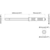  Podupirači za plutajuće police 12 pcs Bež Ø10 x 170 mm Čelik | shoptok.hr