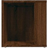  Stranska mizica rjavi hrast 33x33x34,5 cm konstruiran les, (20714373) | Shoptok.si