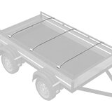  Kuka za platna za prikolice 3 pcs Srebrno 100-145 cm Aluminij | Eponuda.ba