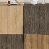 Marckeric Smeđi/u prirodnoj boji ormarić u dekoru hrasta 100x130 cm Titan – | shoptok.hr