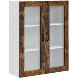  Zidni stakleni ormarić Dimljeni hrast 80 x 31 x 100 cm | shoptok.hr
