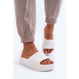 Boto FB3 Women's Thick Sole White Slides Oreithano | shoptok.hr