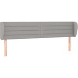  Uzglavlje s ušima svjetlosivo 163x23x78/88 cm od tkanine | shoptok.hr