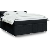  Krevet s oprugama i madracem crni 180x200 cm od tkanine | shoptok.hr