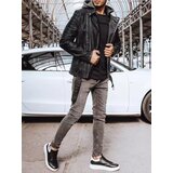 DStreet Kurtka męska skórzana czarna | Shoptok.si