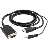 Gembird adapter za video kablove 1,8 m VGA 3.5 mm, Crno Cene
