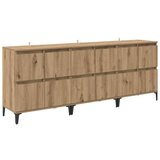 vidaXL Komode 3 pcs Umjetnički hrast 60 x 35 x 70 cm Konstruirano drvo | shoptok.hr