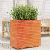  Vrtna sadilica voštano smeđe boje 70x40x72 cm od borovine | shoptok.hr