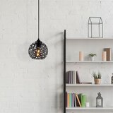 VISILICA FELLINI metalna crna 17 cm, visina 115 cm, podesiva visina, duljina kabla 90 cm, E27 40W | shoptok.hr