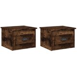 Zidni noćni ormarići 2 kom boja dimljenog hrasta 41,5x36x28 cm | shoptok.hr
