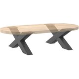  Noge za klub stolić u obliku slova X, 2 kom, antracit, 70 x (30-31) cm, čelik | shoptok.hr
