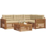  Set vanjskih sofa 5 kom. Prirodna i bež | shoptok.hr