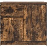  Komoda s ladicama dimljenog hrasta 71x35x65cm konstruirano drvo | shoptok.hr