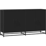  Komoda crna 134x35x76 cm Konstruirano drvo | shoptok.hr