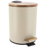 Tendance kanta za smeće na pedalu 3l soft close, metal/bambus, bež | Eponuda.ba