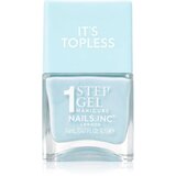 Nails Inc. It’s Topless gel lak za nokte za dugotrajni efekt nijansa Giselle Icy Blue 14 ml | shoptok.hr