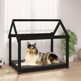 vidaXL Krevet za pse crni 101x70x90 cm od masivne borovine Cijene