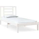  Okvir za krevet od masivne borovine bijeli 75x190 cm 2FT6 mali | shoptok.hr