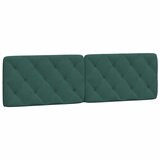 Maison Chic posteljno vzglavje - vzglavna omarica - vzglavna stranica temno zelena 180 cm žamet, (21704184) | Shoptok.si